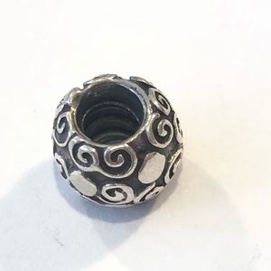 Pandora Jewelry - Pandora Sterling Swirls and Dots Charm Pandora Jewelry - Pandora Sterling Swirls and Dots Charm